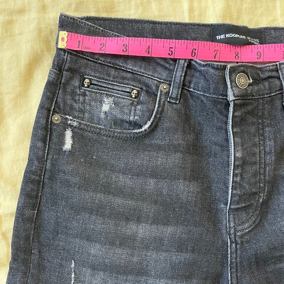 The Kooples Washed Black Tapered Denim - Picture 2 of 5